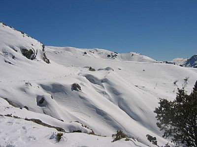 Im Hintergrund die Sierra Nevada