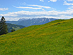 Blick zum Kaisergebirge