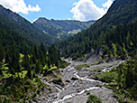 Blick hinunter zum Brentersbach
