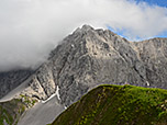 Blick vom Gipfel zur Gabelspitze