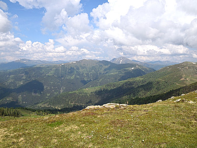 Der Ausblick nach Osten Richtung Rosennock