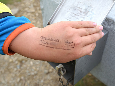 ... hält einen Stempel für uns bereit.