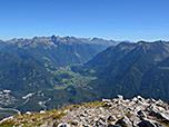 Blick auf den Eingang zum Ötztal