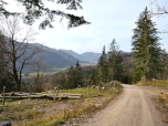 Der Blick nach Nordwesten durchs Leitzachtal