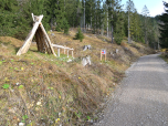 Die Station 4. des Meditationsbergwegs von Fischbachau zum Wendelstein