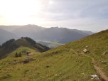 Links im Bild die Spitzingscheibe