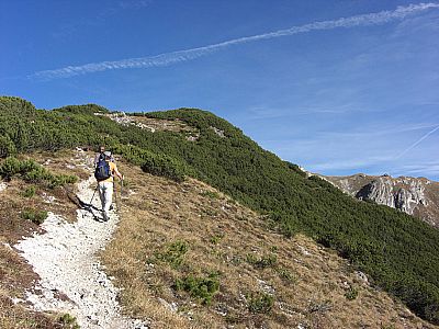 Der Weg wird flacher