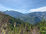 Blick zum Sonntagshorn und zu den Loferer Steinbergen