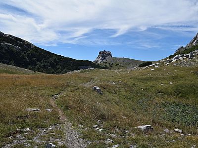 Der Ausblick zurück zum Sattel