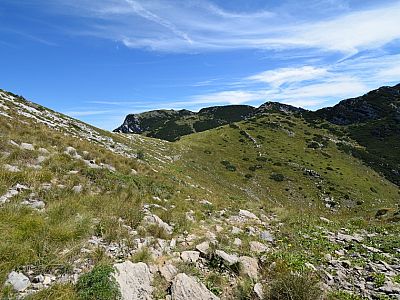 ... bis endlich der Gipfel des Vaganski Vrh sichtbar wird