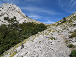 Die letzten Meter hinauf zum Sattel