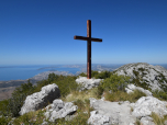 Das Gipfelkreuz des Veliki Kabal