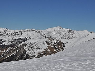 Lawinenverbauung an der Schafseitenspitze