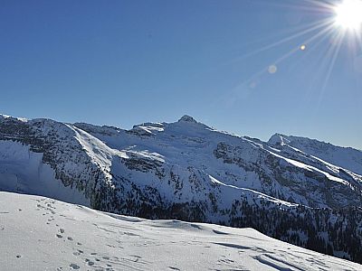 Blick zum Wolfendorn (2774 m)