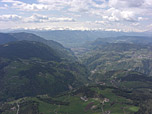 Weitreichender Blick über Bozen und das Etschtal