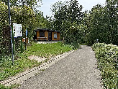 ...und erreichen die Bergwachthütte