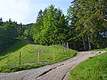 Wenig später touchieren wir die Skiroute