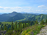 ...nach Süden zum Risserkogel und Guffert...