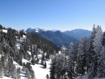 Im Osten, rechts von der Rotwand das Kaisergebirge