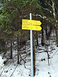 Der Weg ist stets gut ausgeschildert