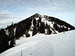 Blick zum Gipfel des Wallbergs