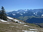 Blick über den Walchsee zum Wilden Kaiser