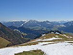 Blick zum Unterberghorn, rechts im Bild die Hohen Tauern