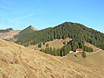 Wir wandern vom Wandberg hinunter...