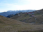 Ein letzter Blick über die Burgeralm zum Kaiser