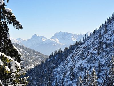 Blick ins Karwendelgebirge