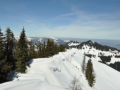 Der überwechtete Gipfelgrat