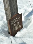 Tafel am Gipfelkreuz des Wannenkopf