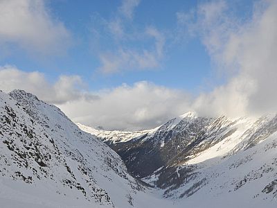 Blick vom Wannser Joch in das Wannser Tal