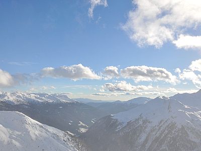 Blick nach Süden durch das Sarntal