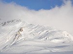 Die in Wolken gehüllte Ötschspitze (2590 m)