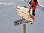 Wegweiser am Wannser Joch
