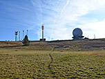 ...und erreichen das Plateau der Wasserkuppe
