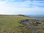 Blick über das weitläufige Plateau nach Westen