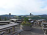 Auf der Terrasse der Enzianhütte