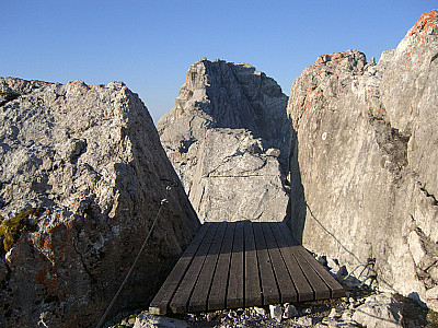 Übergang auf den Grat