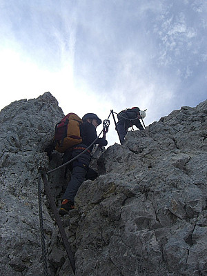 ...eine letzte Klettersteigpassage