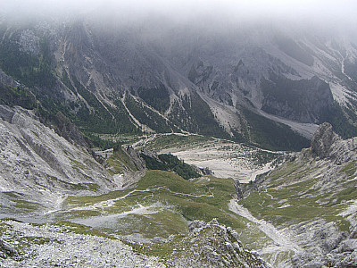 Unten das Wimbachgries