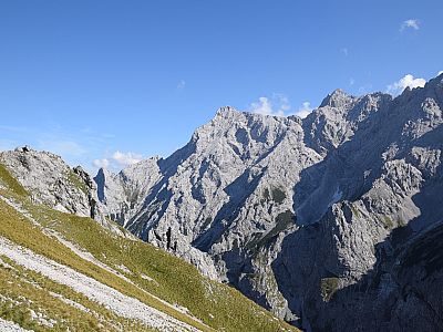 Nochmal der Blick auf die Alpspitze