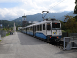 Von Garmisch bringt uns die Bayerische Zugspitzbahn ...