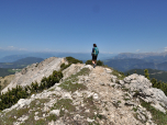 ... dann wandern wir gemütlich auf dem Grat nach Norden.