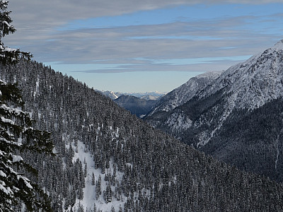 Der Blick durch das Tal nach Osten