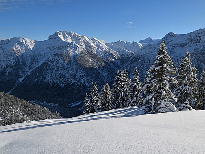 Die Zugspitze wird im Südosten sichtbar