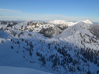 Rechts die Große Klammspitze 