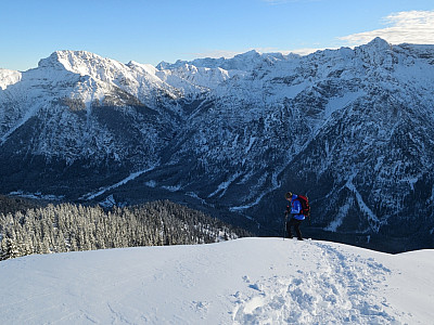 Zurück geht es auf dem Aufstiegsweg
