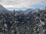 Der Blick nach Südwesten Richtung Thaneller